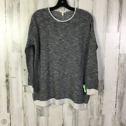 Top Long Sleeve By Eileen Fisher In Black & White, Size: S