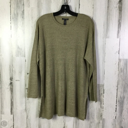Top Long Sleeve By Eileen Fisher In Tan, Size: Xs