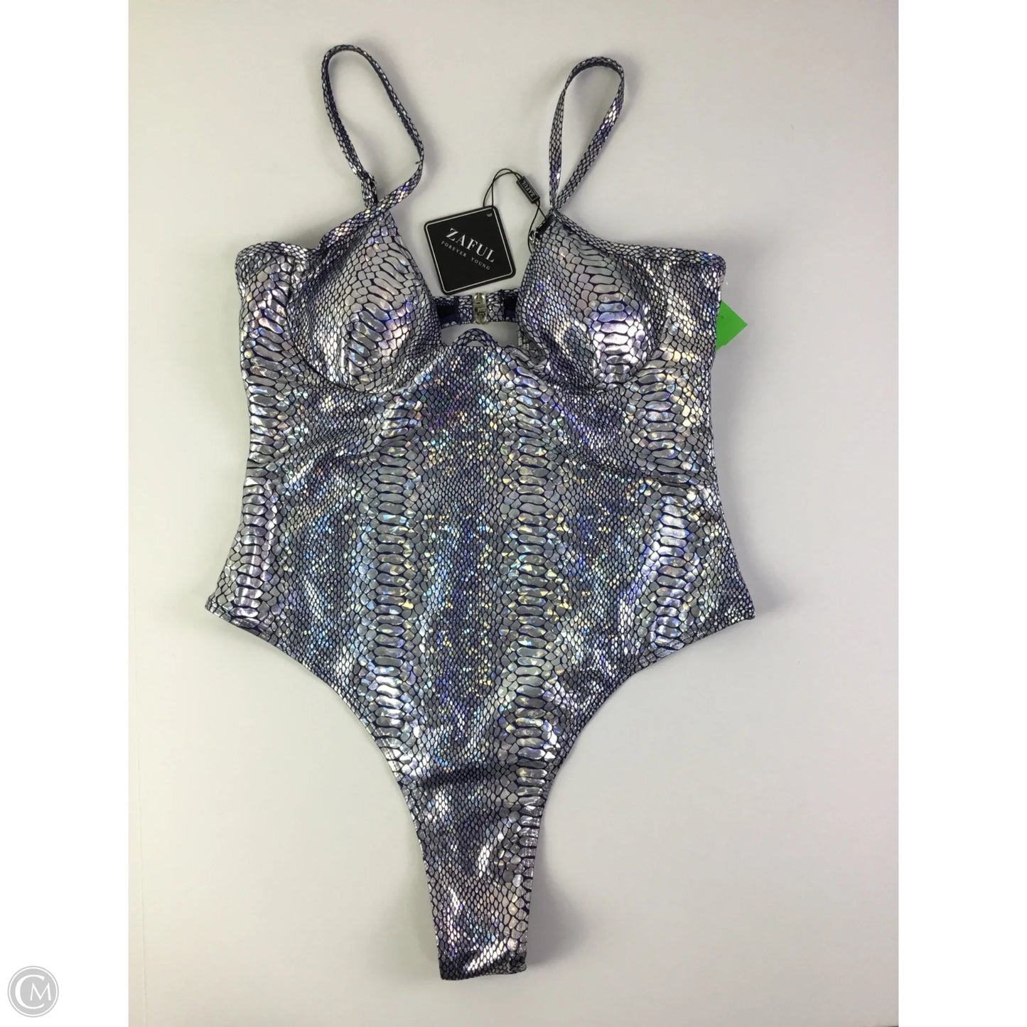 Swimsuit By Zaful In Silver, Size: M