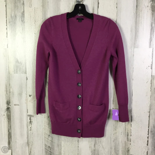 Cardigan By Ann Taylor In Purple, Size: XS