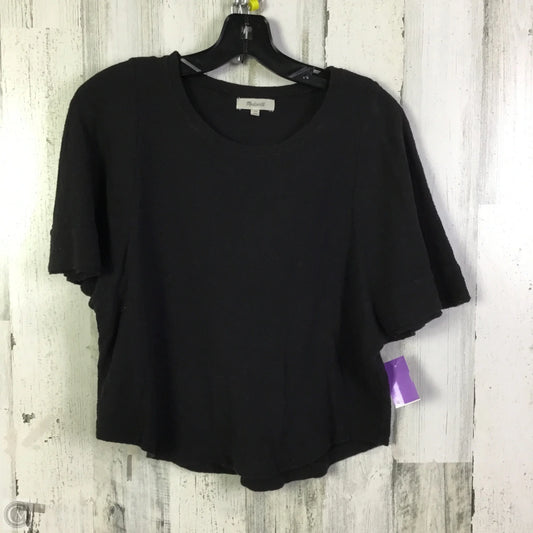 Top Short Sleeve By Madewell In Black & Blue, Size: Xs