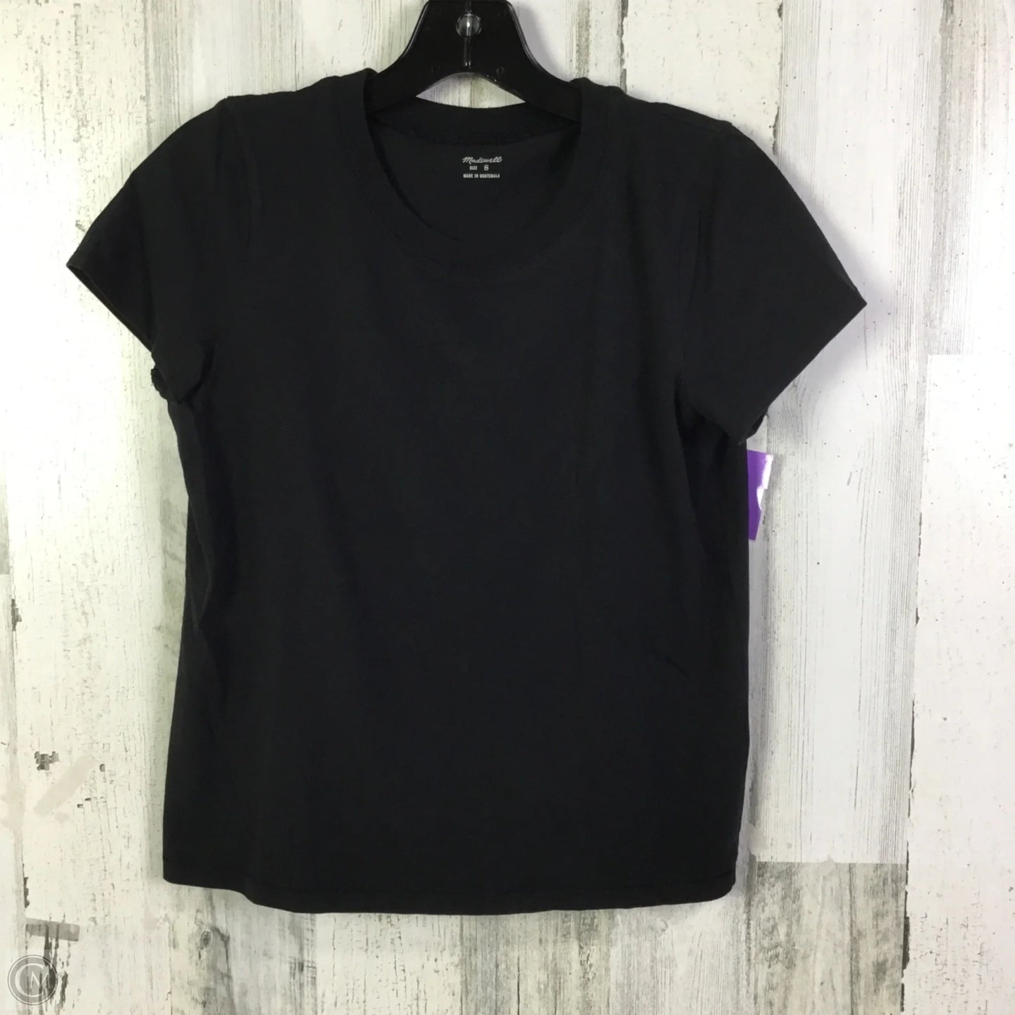 Top Short Sleeve Basic By Madewell In Black, Size: S