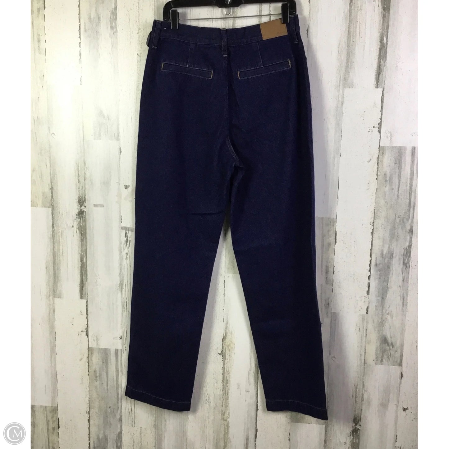 Jeans Straight By Madewell In Blue Denim, Size: 8