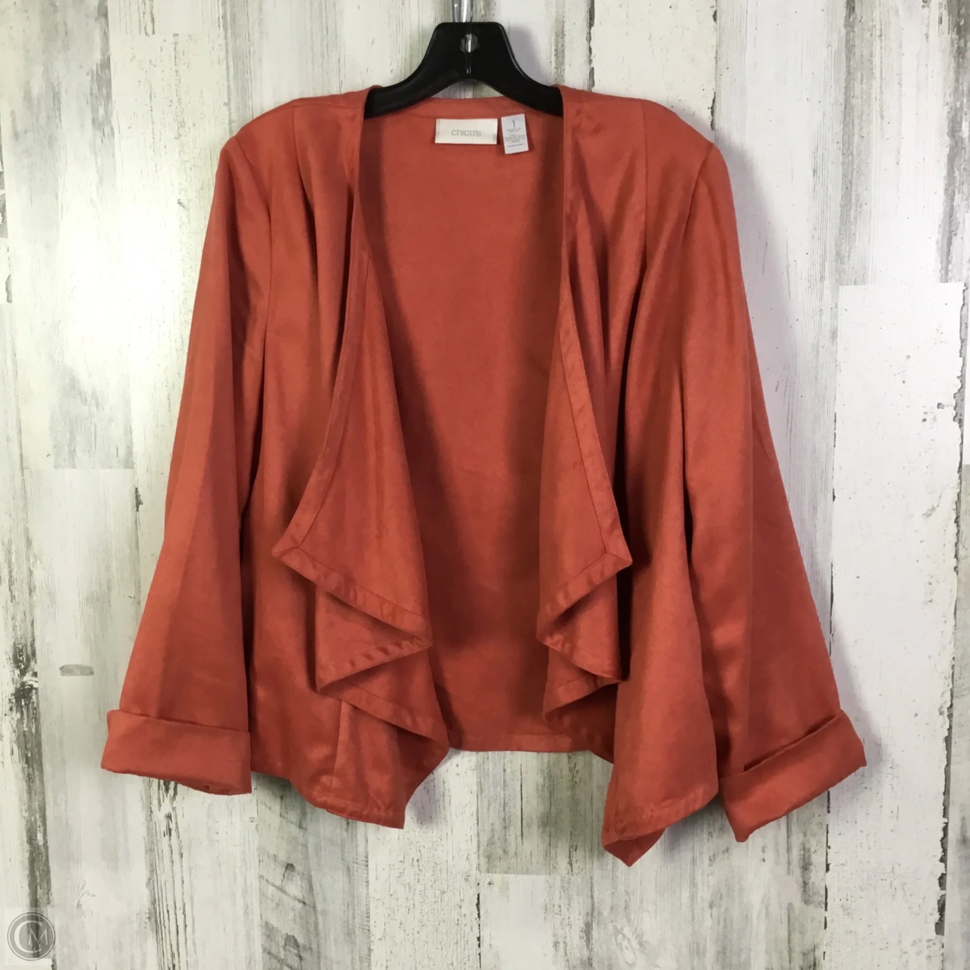 Cardigan By Chicos In Orange, Size: M – Clothes Mentor Edmond OK #258