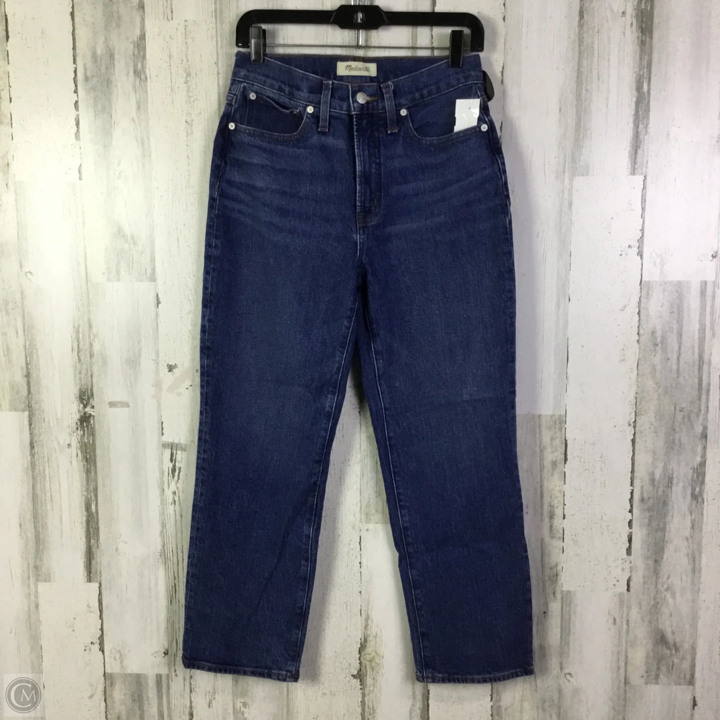 Jeans Straight By Madewell In Blue Denim, Size: 4p