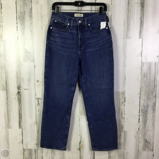Jeans Straight By Madewell In Blue Denim, Size: 4p