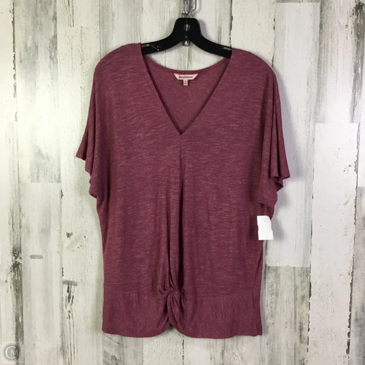 Top Short Sleeve Basic By Juicy Couture In Maroon, Size: M