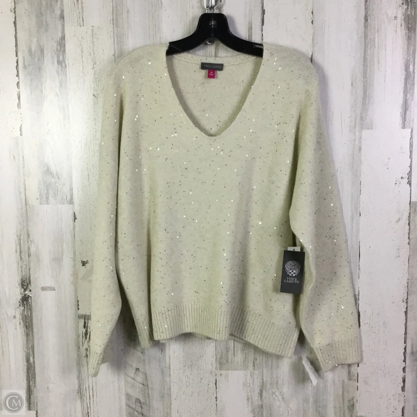 Sweater By Vince Camuto In Cream, Size: M