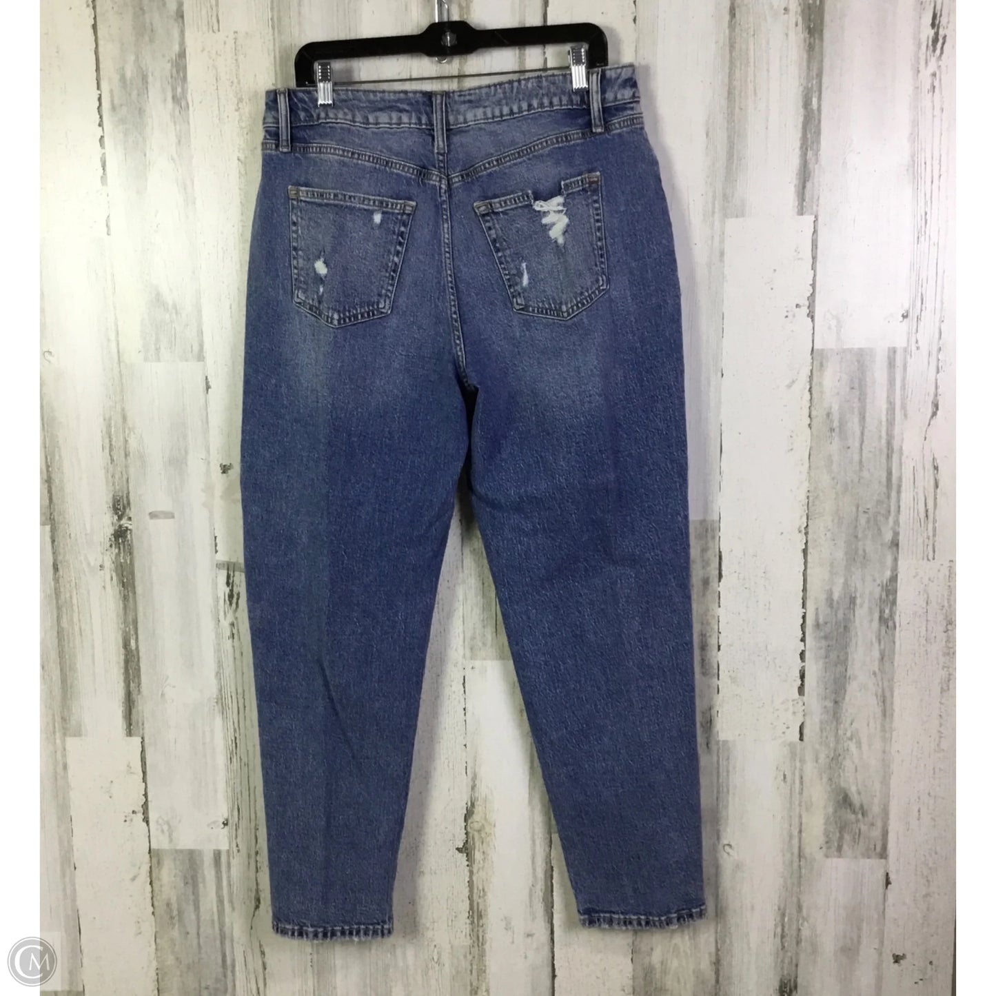 Jeans Straight By Edgely In Blue Denim, Size: 16