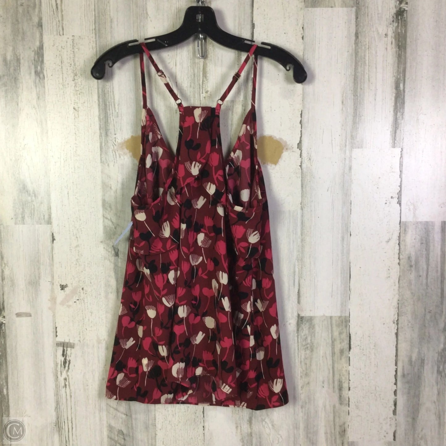 Top Sleeveless By Cabi In Maroon, Size: L