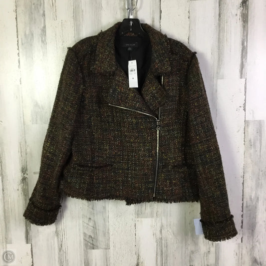 Jacket Moto By Ann Taylor In Multi-colored, Size: 1x