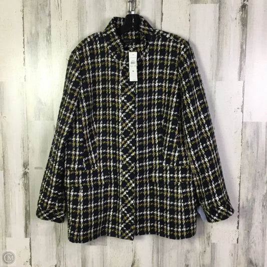 Jacket Other By Ann Taylor In Blue & Tan, Size: Xl