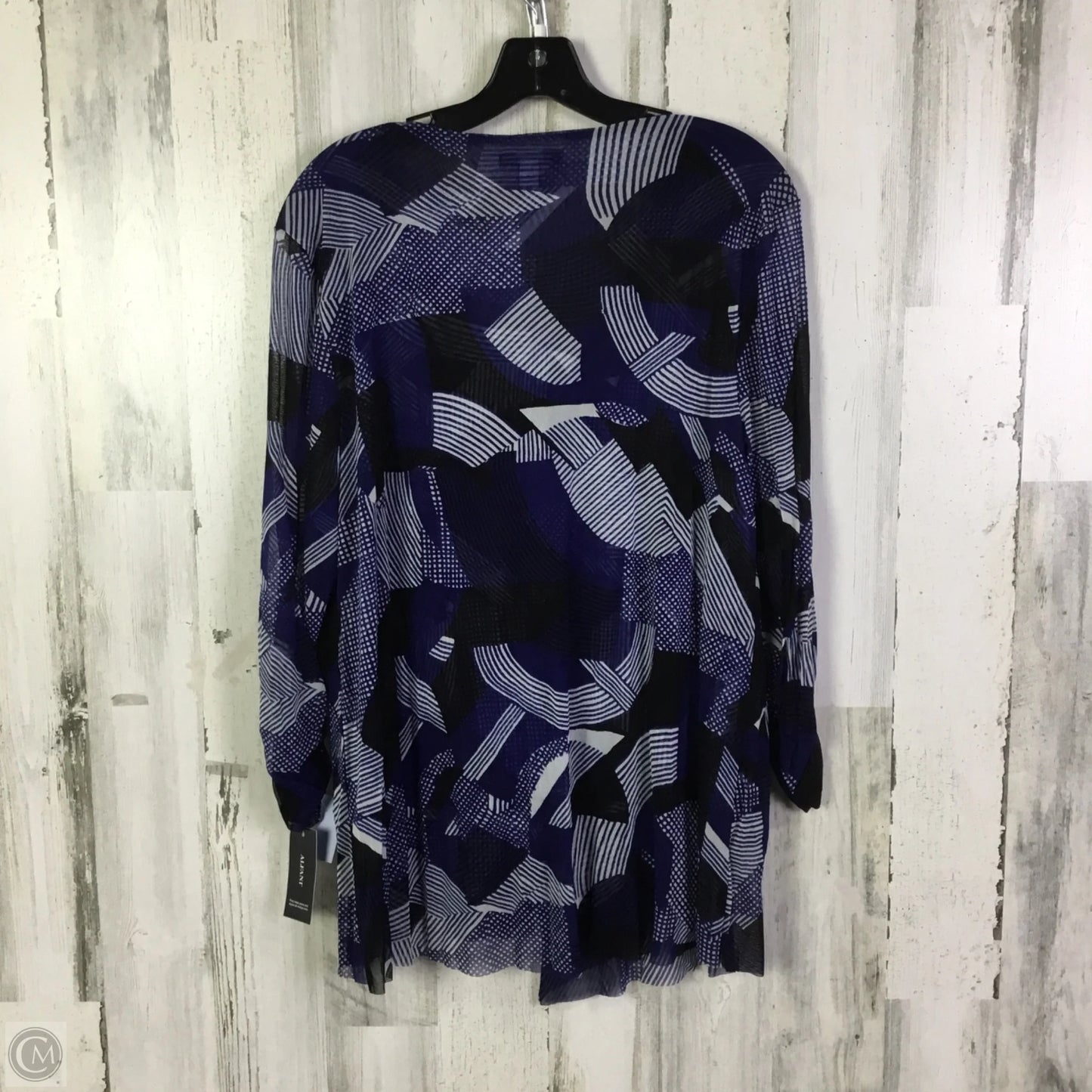 Top 3/4 Sleeve By Alfani In Blue, Size: Xl