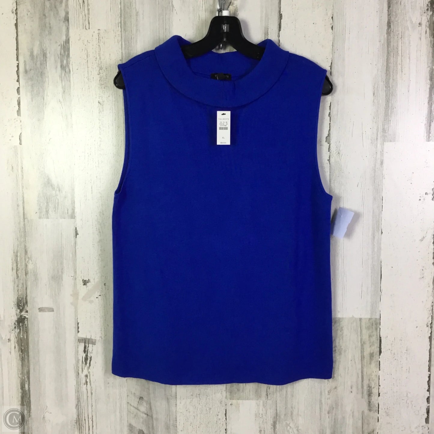 Top Sleeveless By Talbots In Blue, Size: Xl