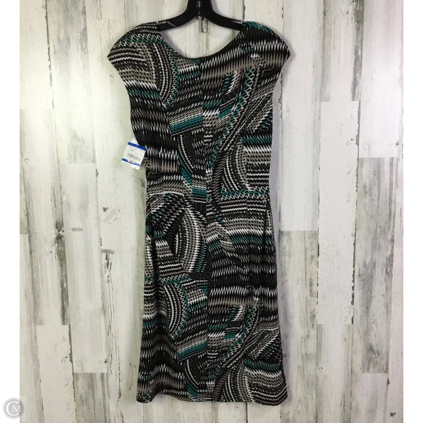 Dress Work By Kasper In Black & Green, Size: Xl