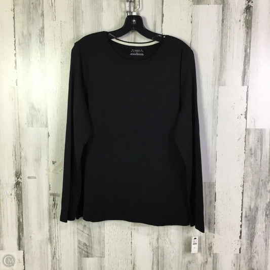 Top Long Sleeve Basic By Talbots In Black, Size: Xl