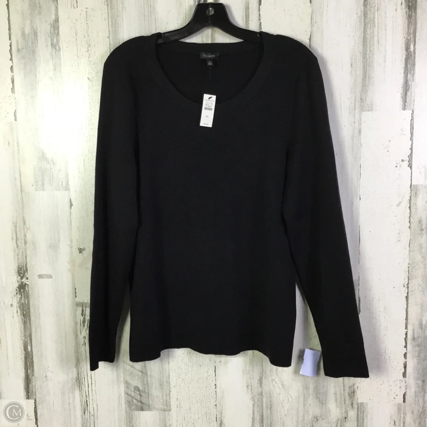 Sweater By Talbots In Black, Size: Xl