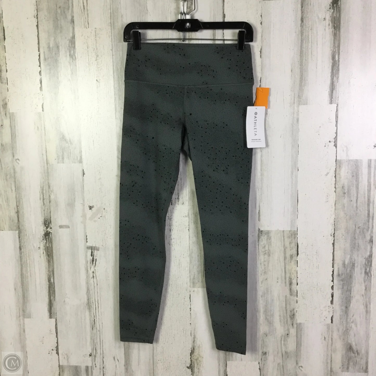 Athletic Leggings By Athleta In Grey, Size: L