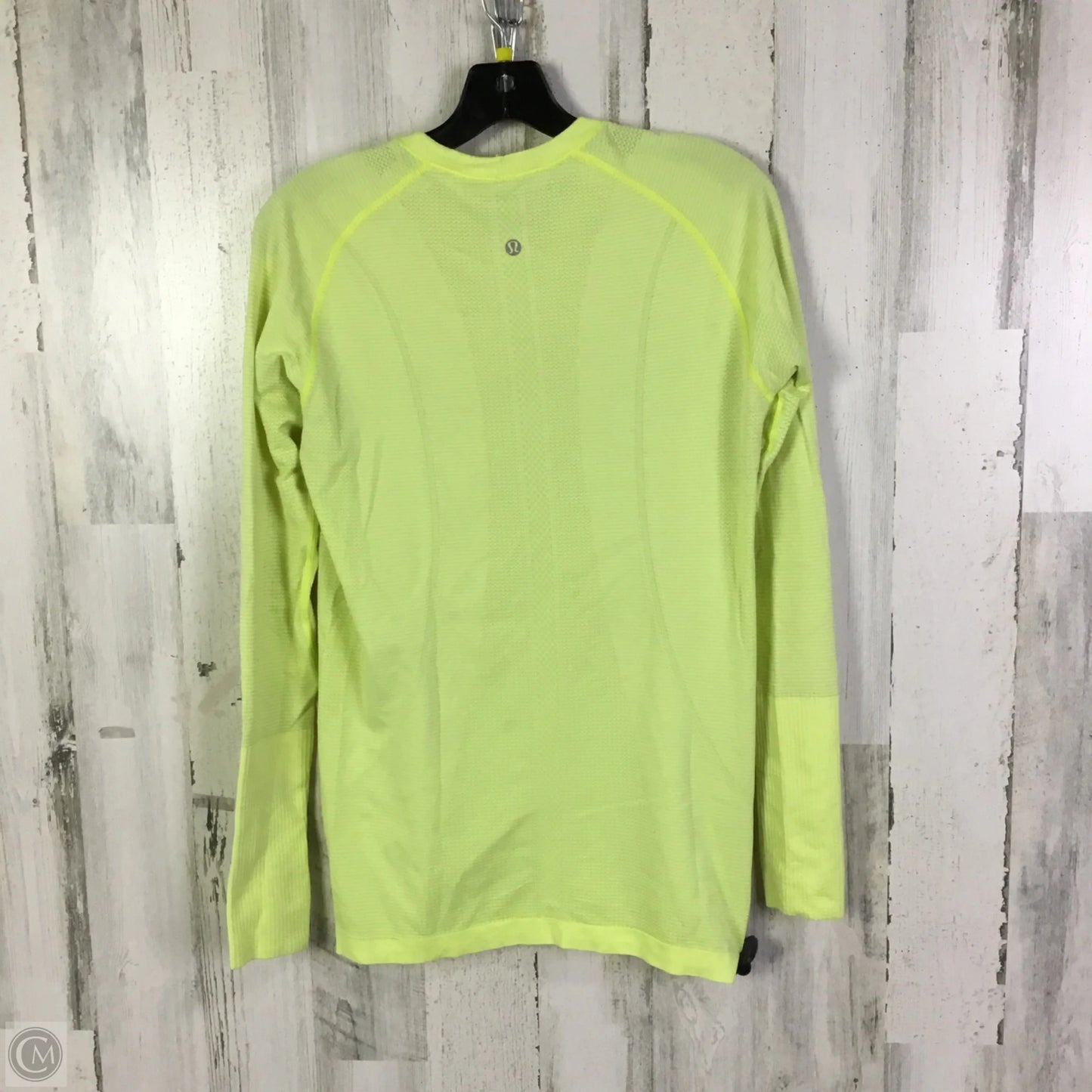 Athletic Top Long Sleeve Crewneck By Lululemon In Yellow, Size: 10