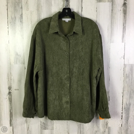 Jacket Shirt By Hyfve In Green, Size: L