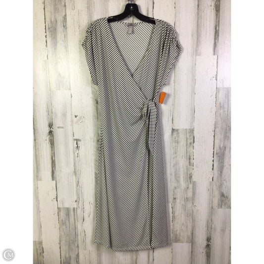 Dress Casual Midi By H&m In Black & White, Size: S