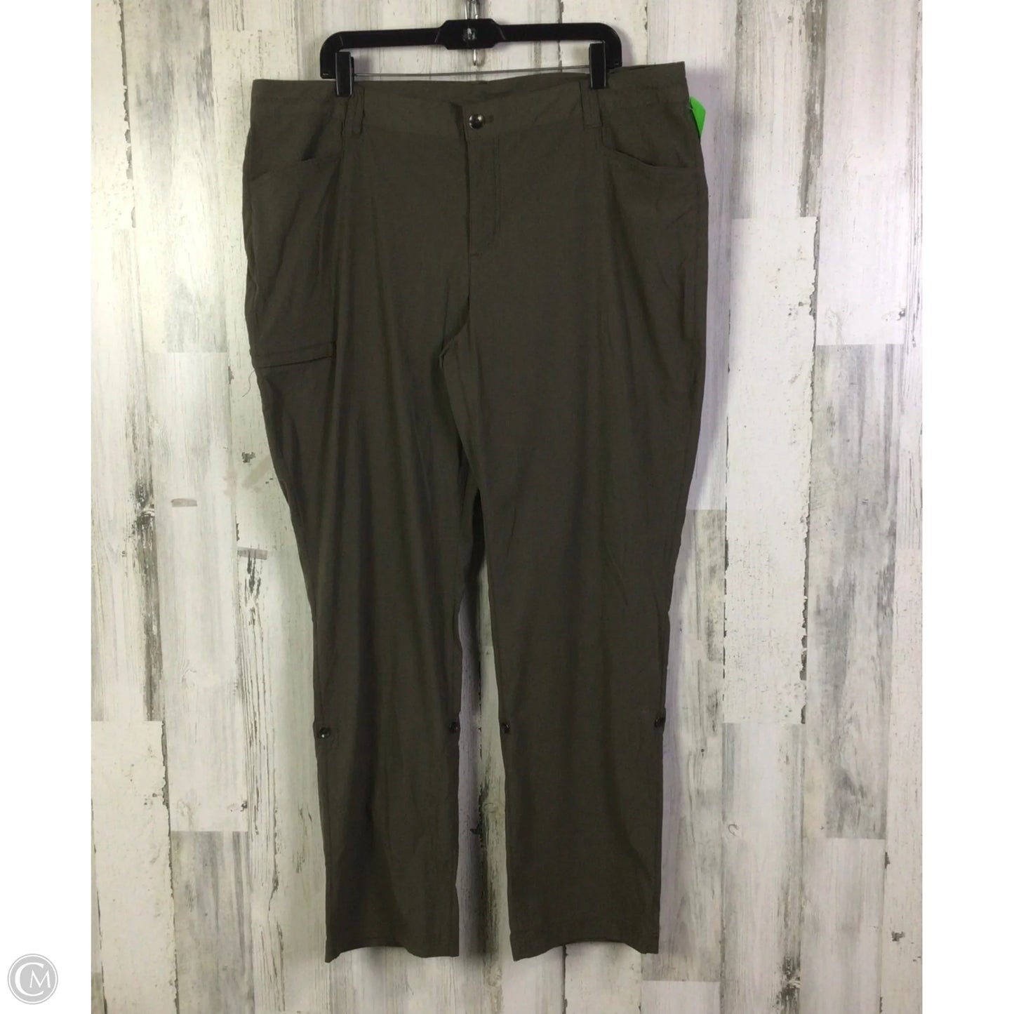 Athletic Pants By Eddie Bauer In Brown, Size: 20