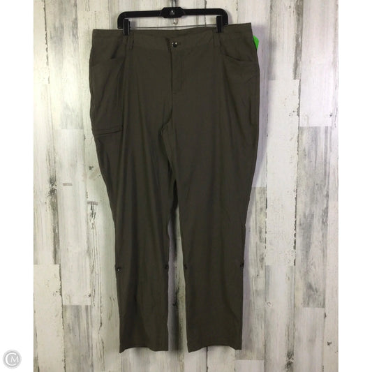 Athletic Pants By Eddie Bauer In Brown, Size: 20