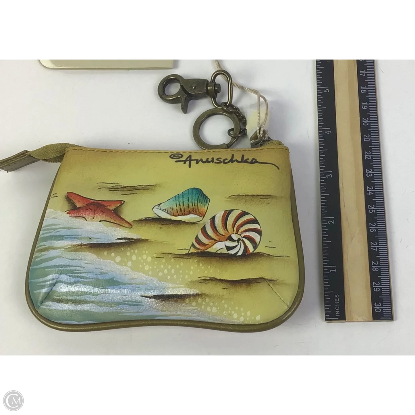 Coin Purse Leather By Anuschka, Size: Medium