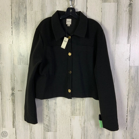 Jacket Shirt By Maeve In Black, Size: Xl