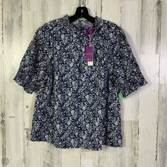 Top Short Sleeve By J. Crew In Navy, Size: Xl