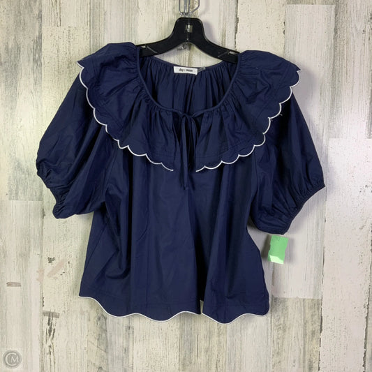 Top Short Sleeve By Day + Moon In Navy, Size: L