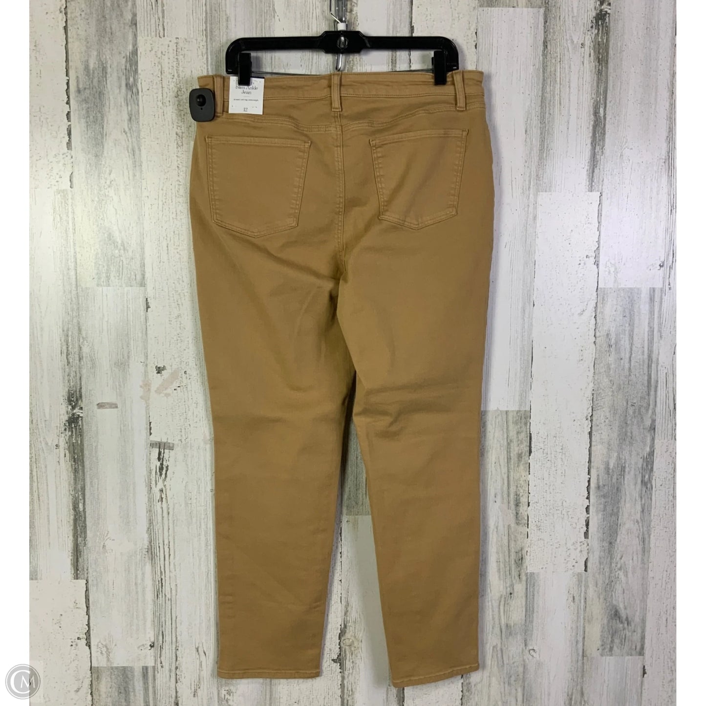 Jeans Straight By Talbots In Tan, Size: 12