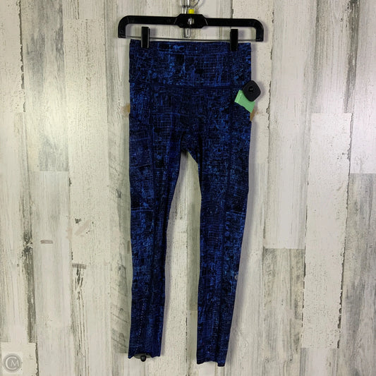 Athletic Leggings By Lululemon In Blue, Size: 4