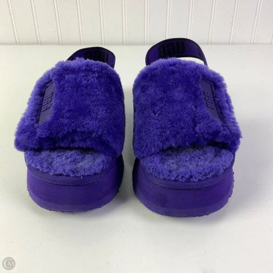 Sandals Designer By Ugg In Purple, Size: 7