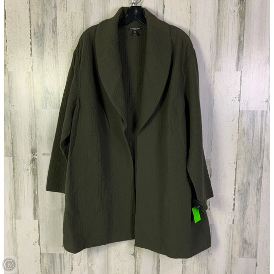 Cardigan By Eileen Fisher In Green, Size: 3x