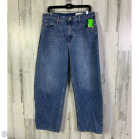 Jeans Wide Leg By Gap In Blue Denim, Size: 14