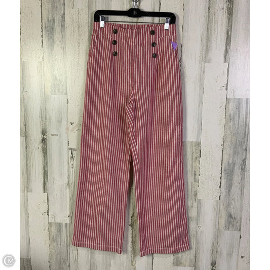 Pants Wide Leg By Ci Sono In Red & White, Size: 8