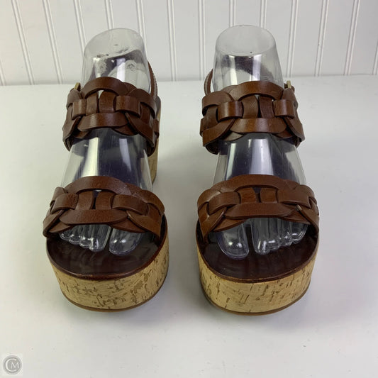 Sandals Designer By Tory Burch In Brown, Size: 8.5