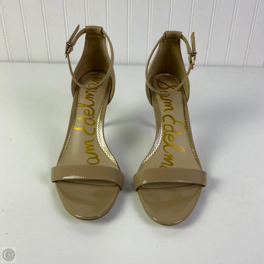 Sandals Heels Stiletto By Sam Edelman In Tan, Size: 8.5