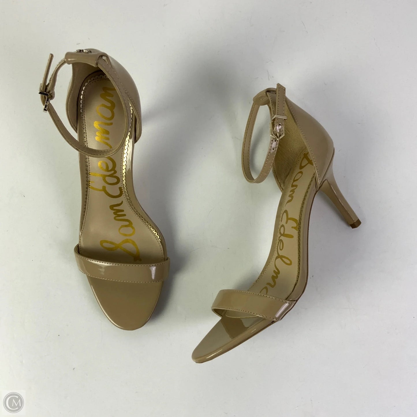 Sandals Heels Stiletto By Sam Edelman In Tan, Size: 8.5