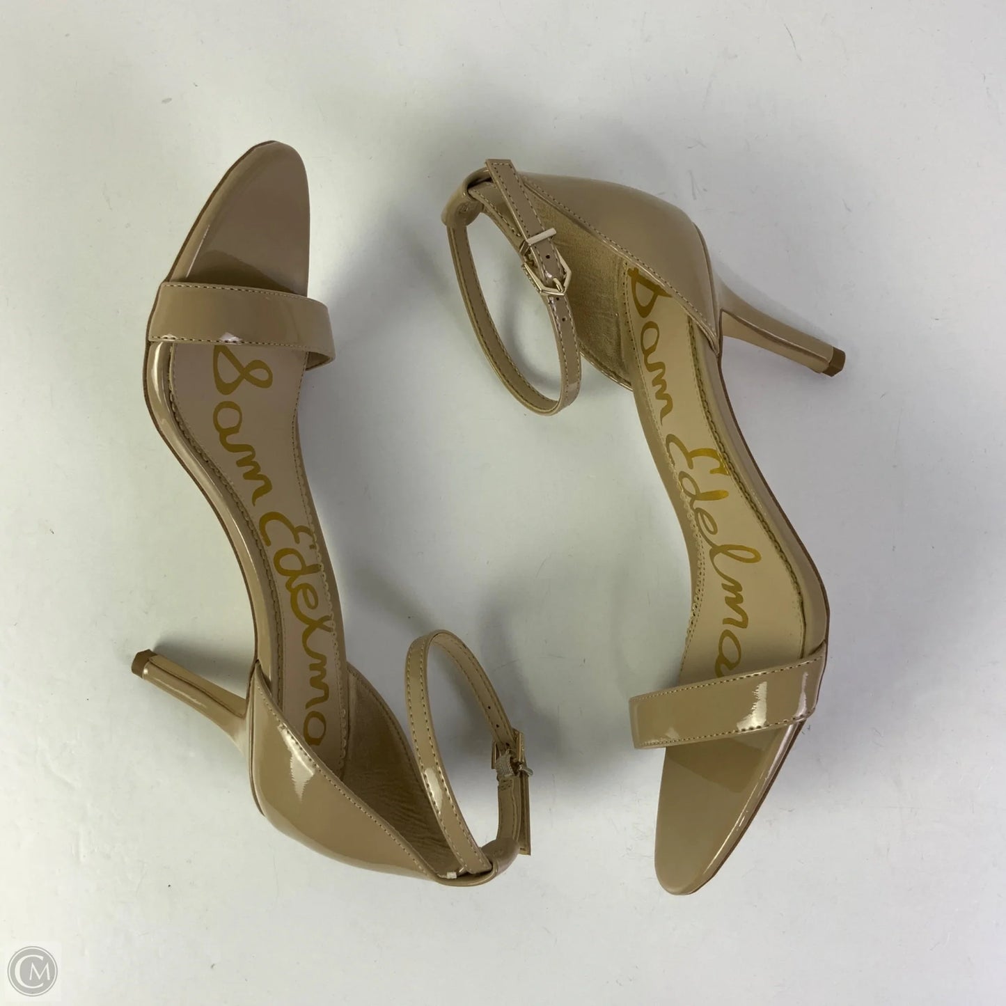 Sandals Heels Stiletto By Sam Edelman In Tan, Size: 8.5