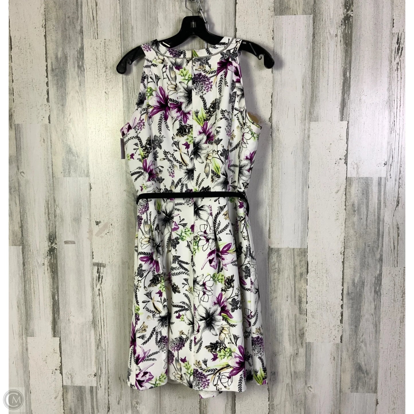 Dress Work By White House Black Market In Purple & White, Size: M