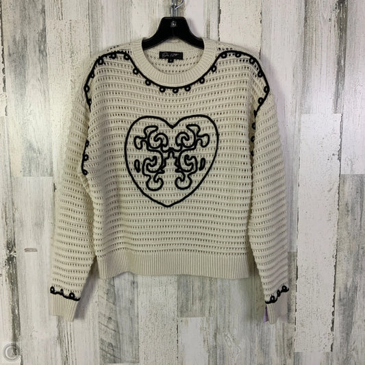 Sweater By Clothes Mentor In Black & Cream, Size: S