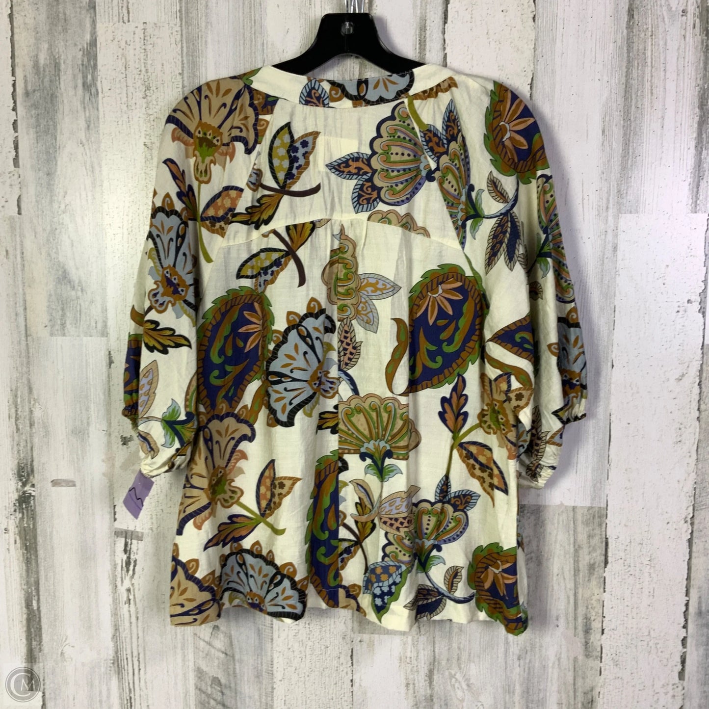 Top Short Sleeve By Umgee In Brown & Green, Size: S