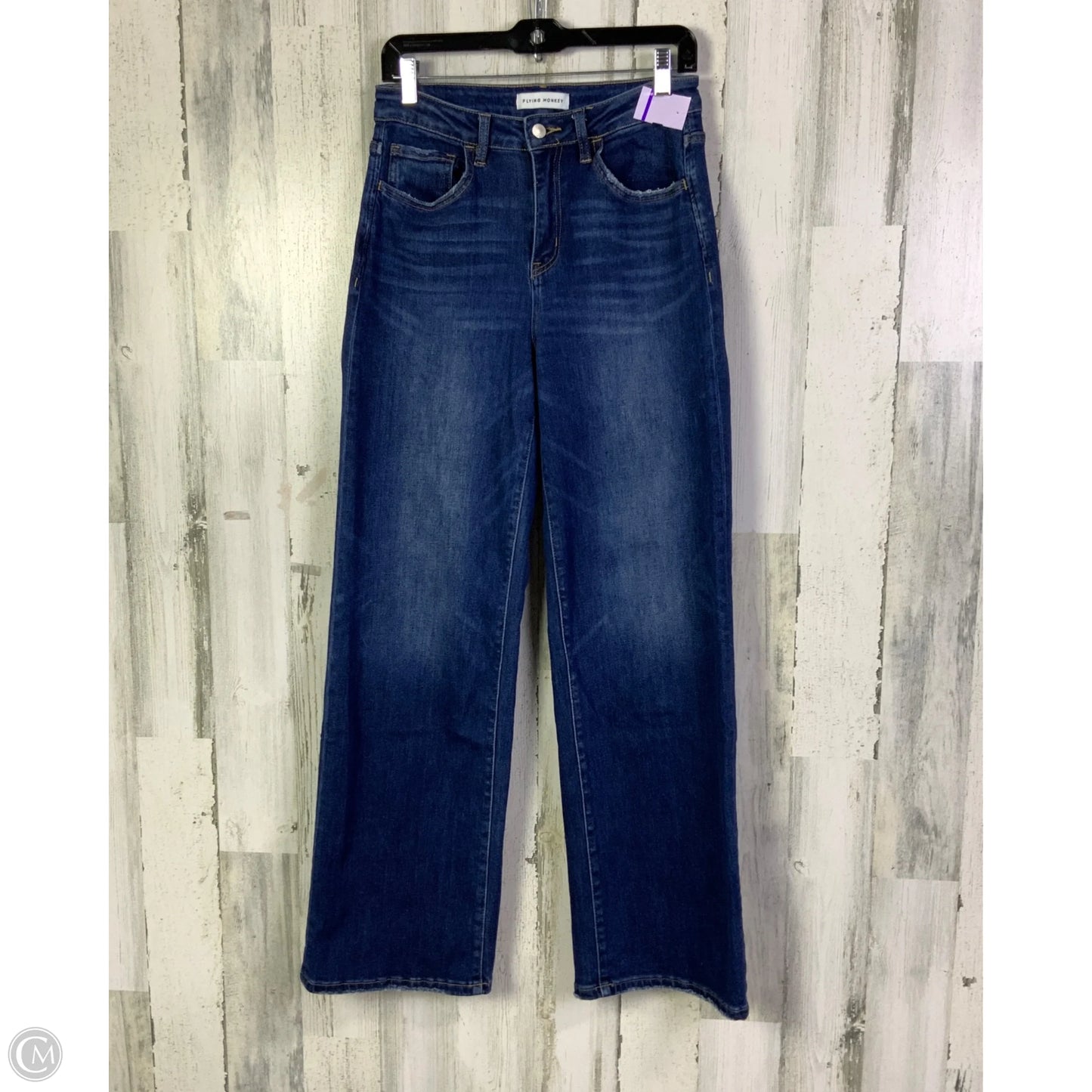 Jeans Wide Leg By Flying Monkey In Blue Denim, Size: 6
