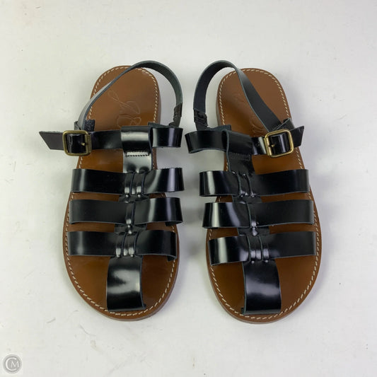 Sandals Flats By J. Crew In Black, Size: 8