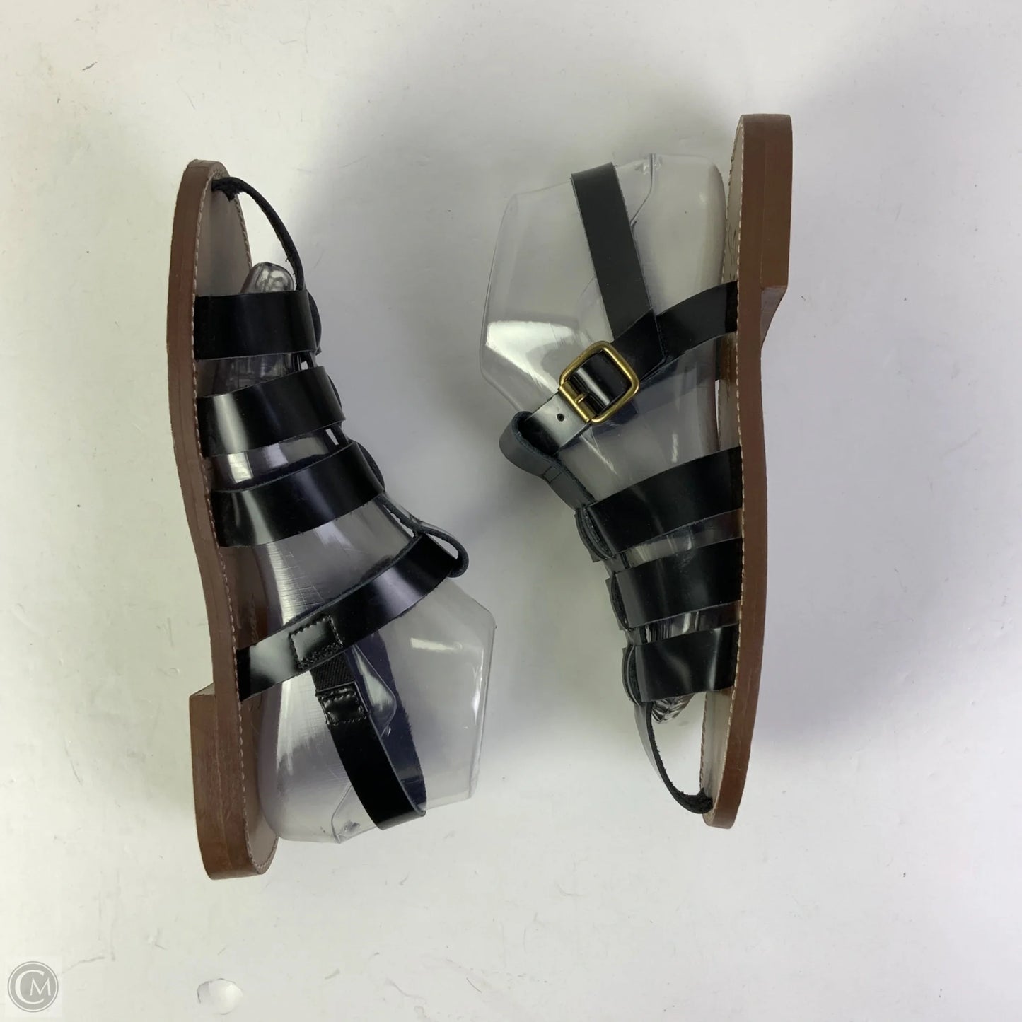 Sandals Flats By J. Crew In Black, Size: 8