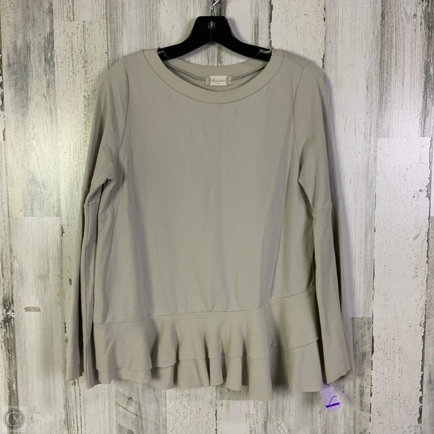 Top Long Sleeve By Altard State In Taupe, Size: M
