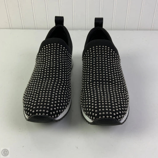 Shoes Sneakers By Dkny In Black & Silver, Size: 8