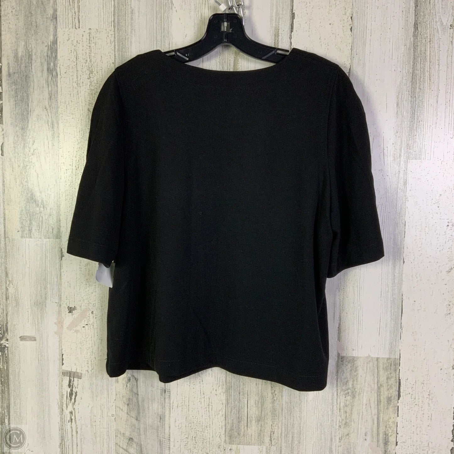 Top Short Sleeve By Max Studio In Black, Size: Xl